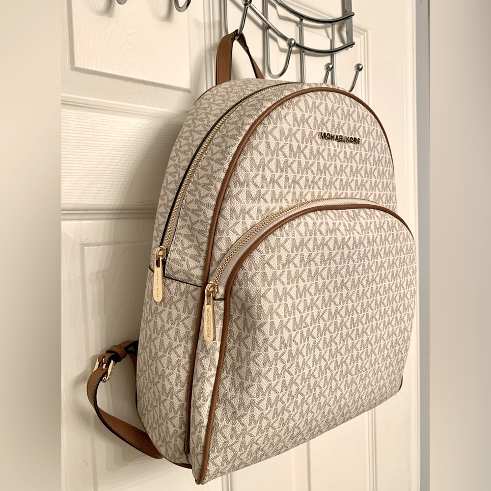 Michael Kors Abbey Medium Logo Backpack